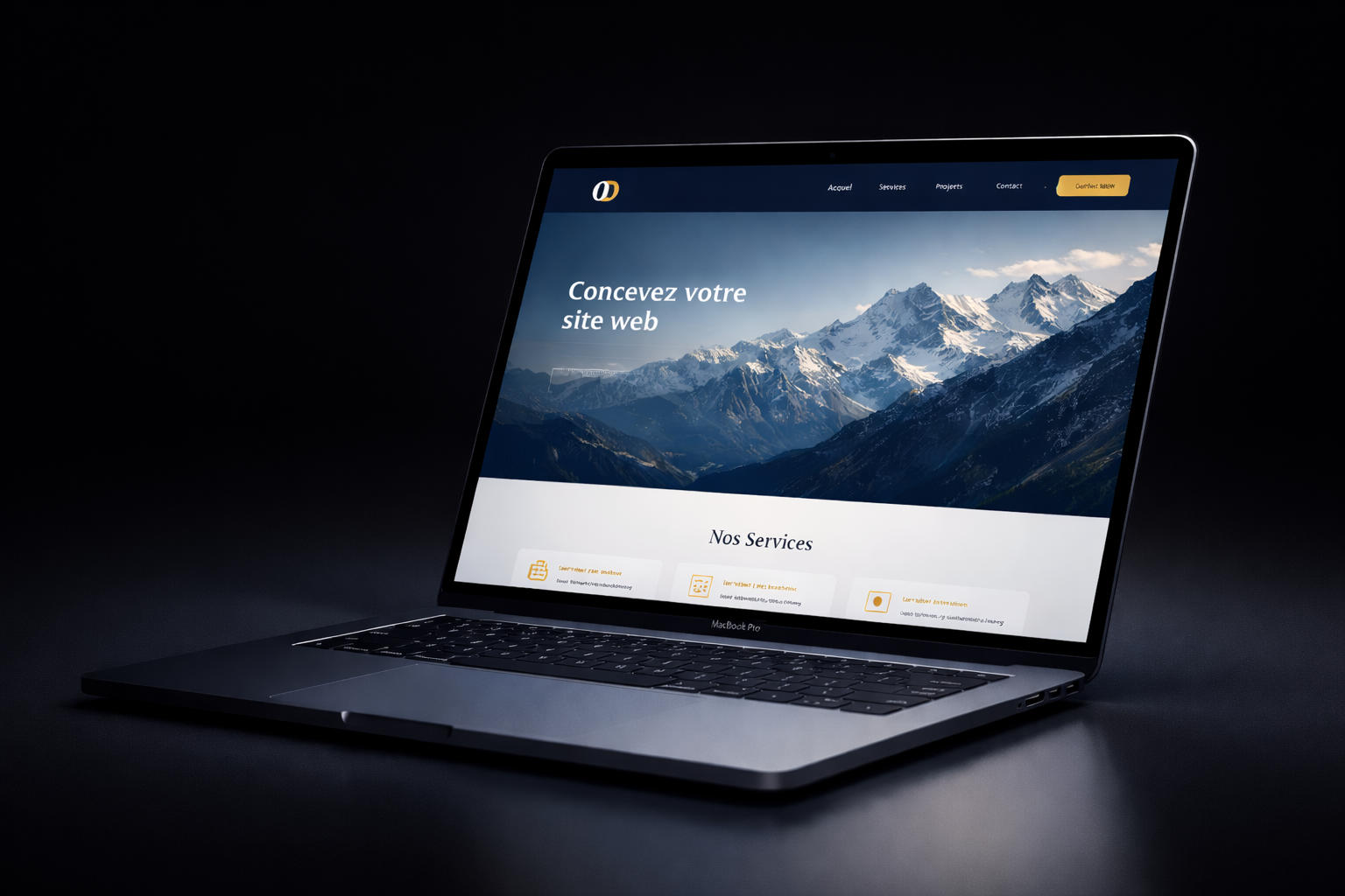 Aperçu site web professionnel